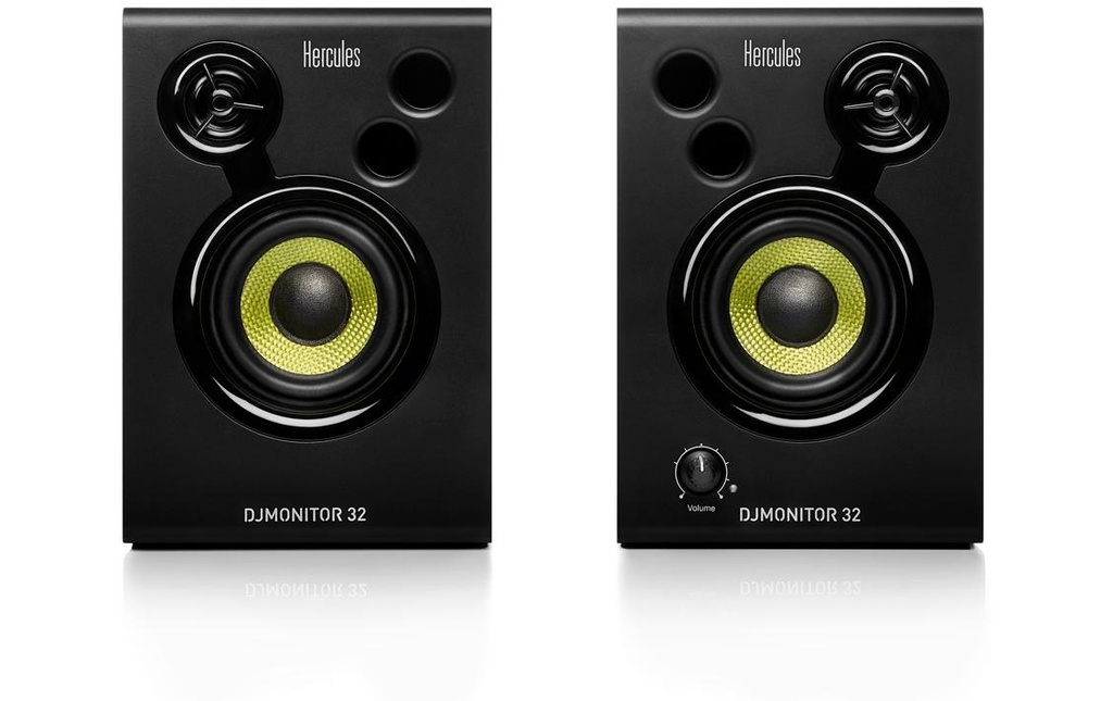 Hercules Moniteurs de studio DJMonitor 32 – Paire, 2x 15 W