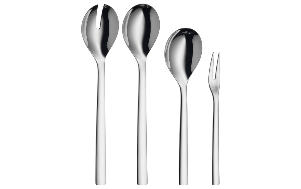 WMF Couverts à salade Nuova 4 pièces, argent
