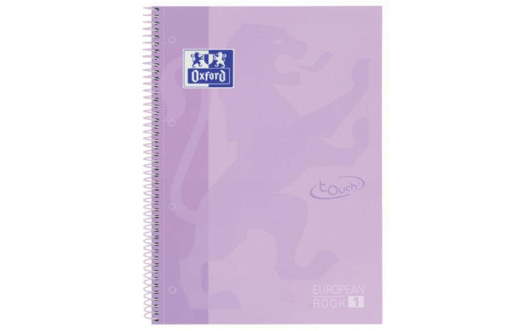 Oxford Bloc-notes School Touch A4+, quadrillé, pastel