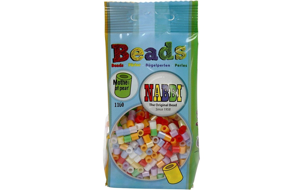 Creativ Company Perles à repasser Nabbi moyen couleurs nacrées