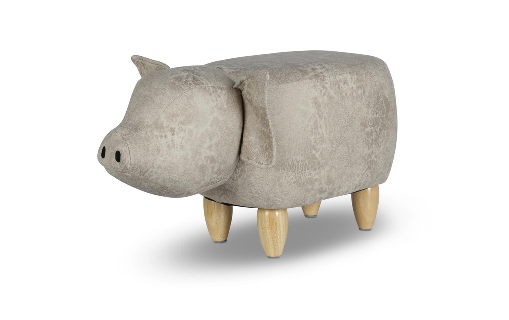 zoosy Tabouret d’enfant Porc Ernie Gris
