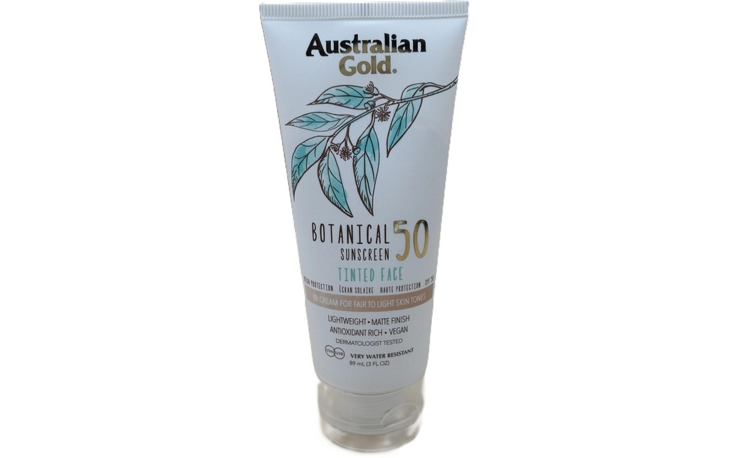 Australian Gold Crème solaire Botanical Tinted Face Light SPF 50 89 ml