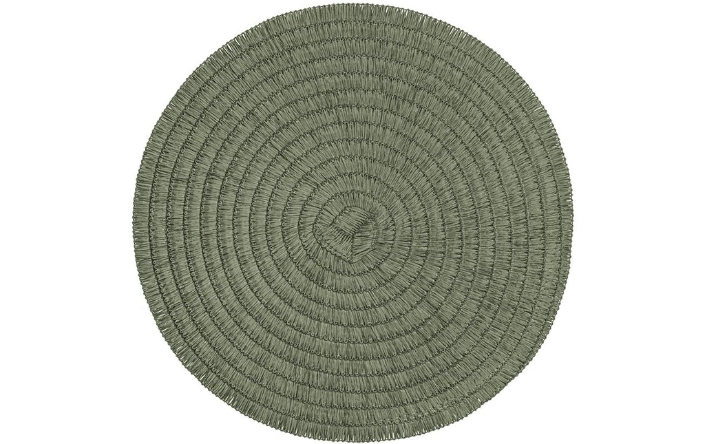 Pichler Set de table Wave 2 pièces, 38 cm, Vert olive
