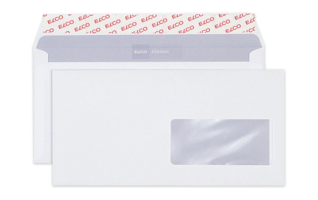 ELCO Enveloppe Classic C5/6 avec fenêtre à droite, 500 pièces