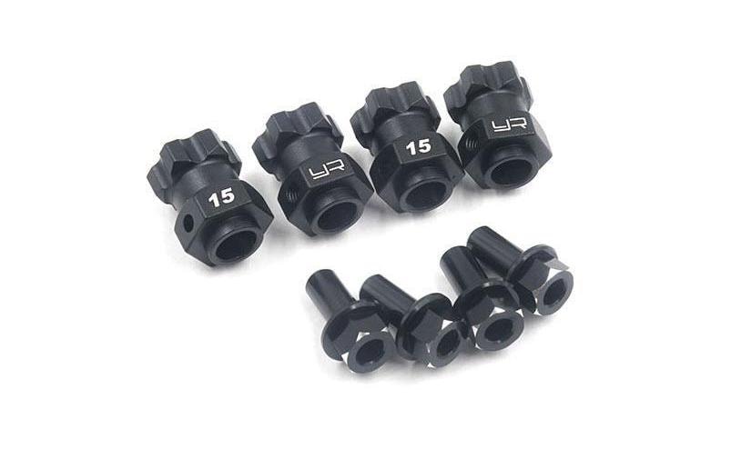 Yeah Racing Entraîneur de roue TRX-4/TRX-6, 15 mm Offset pour 12 mm Hex