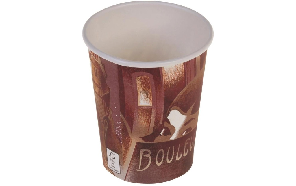 Haushaltsware Tasses à café jetables Boulevard 200 ml, 1000 Pièce/s, Brun