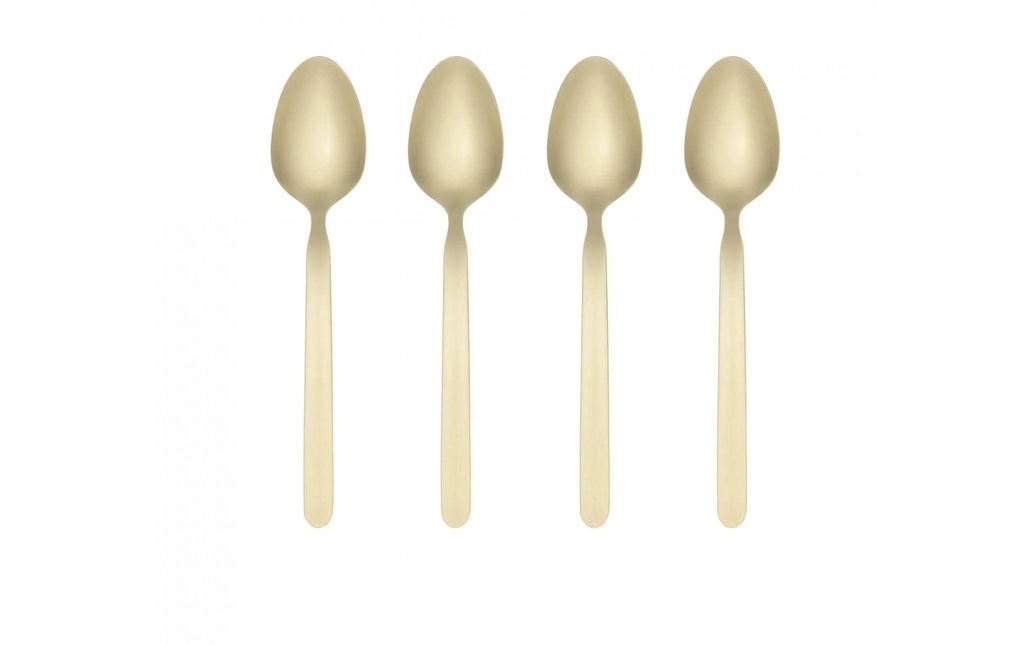 Blomus Cuillère à expresso Stella 4 pièces, Champagne