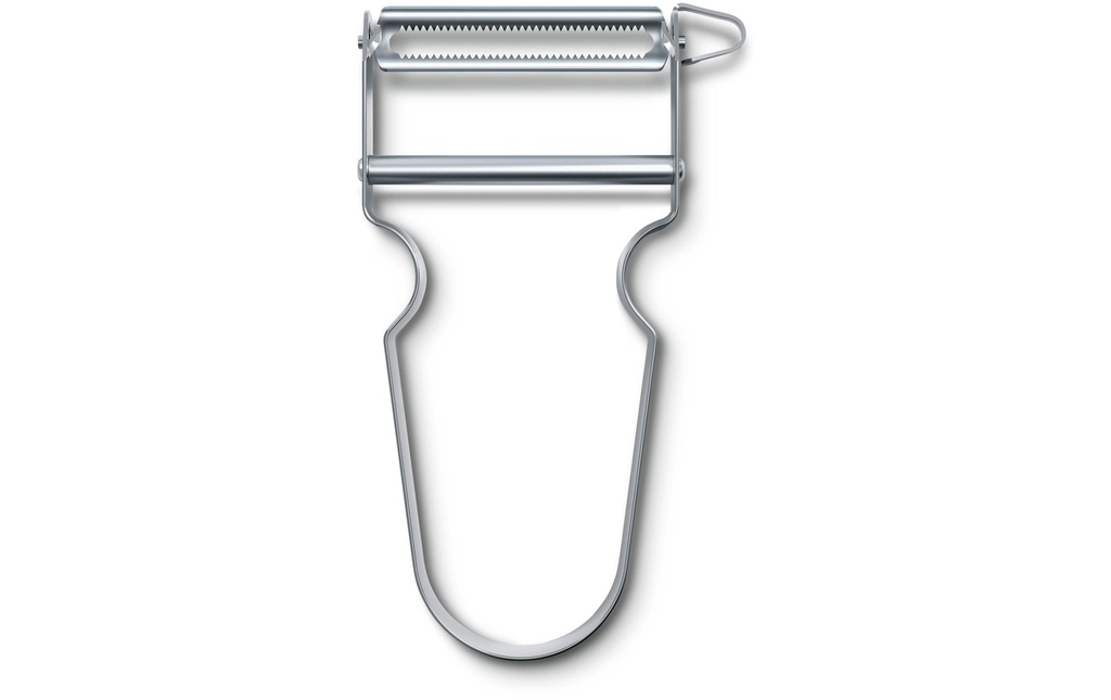 Victorinox Couteau économe Star avec bord dentelé, Argenté