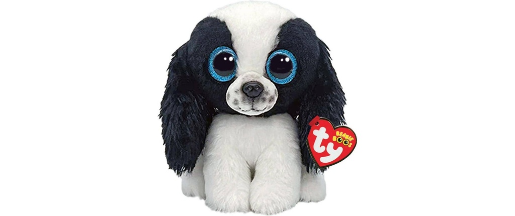 Ty Peluche Sissy 15 cm, Noir, Blanc