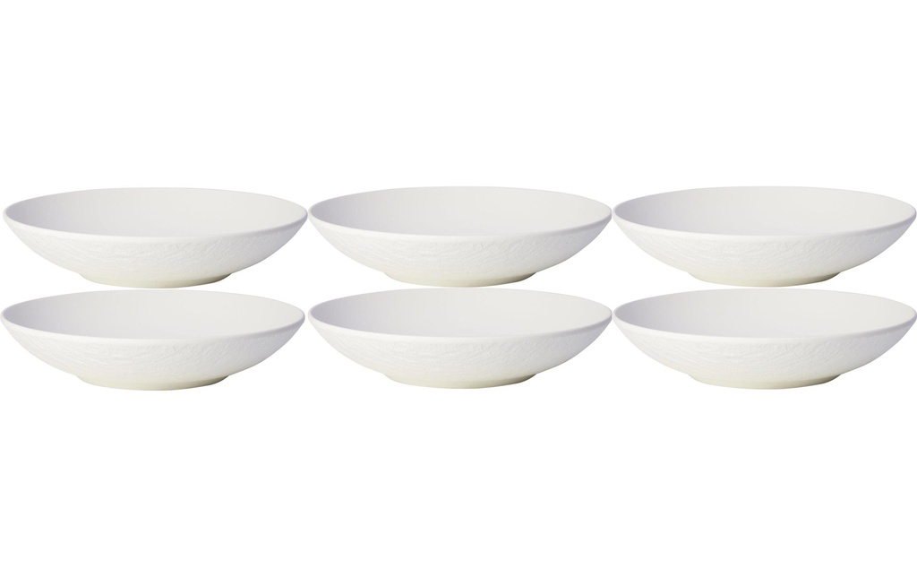 Villeroy & Boch Assiette de soupe et de pâtes Manufacture Ø 23.5 cm, 6 Pièce/s, Blanc