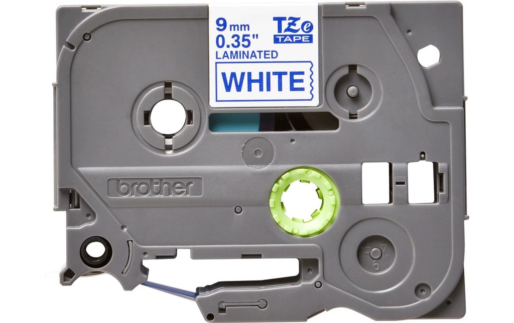 P-TOUCH Ruban P-Touch 9mm blanc-bleu