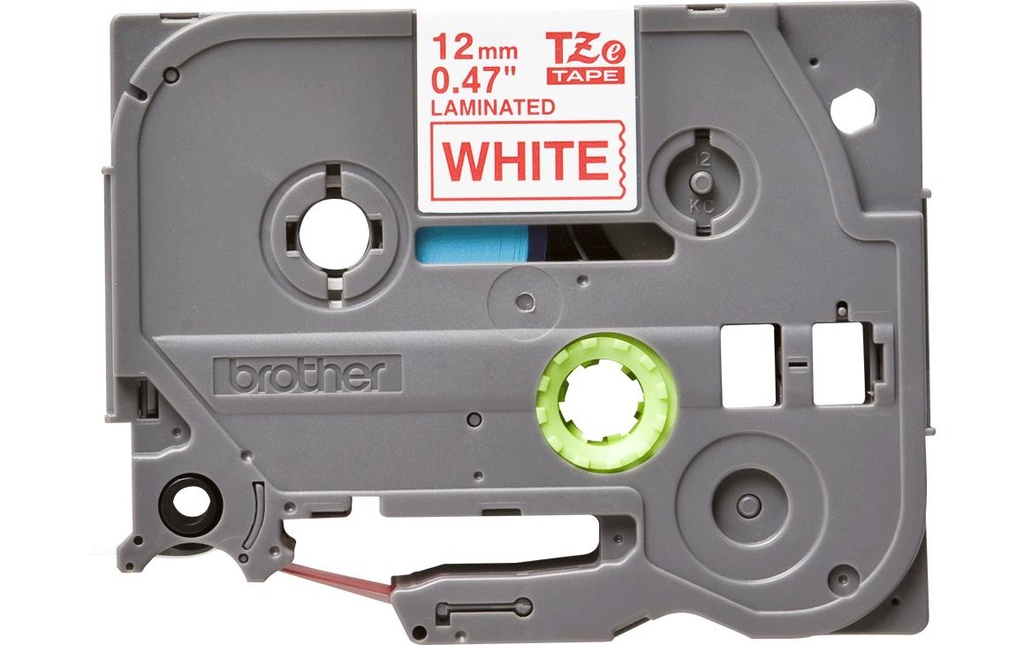 P-TOUCH Ruban P-Touch 12mm blanc-rouge