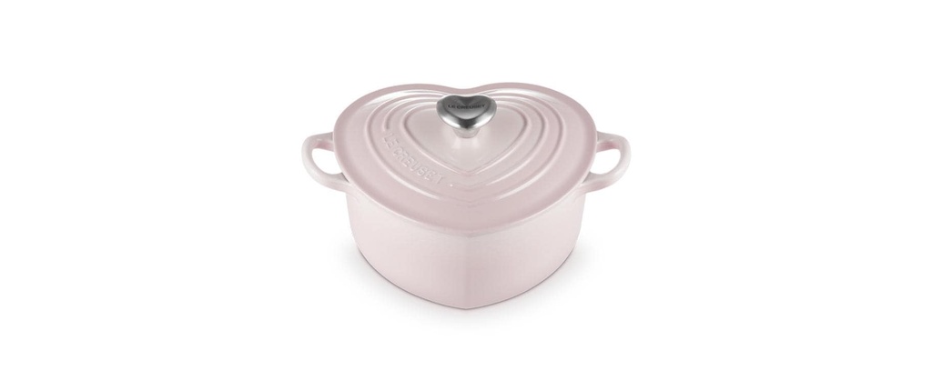 Le Creuset Rôtissoire en forme de cœur Ø 20 cm, Shell Pink
