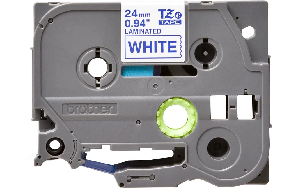 P-TOUCH Ruban P-Touch 24mm blanc-bleu