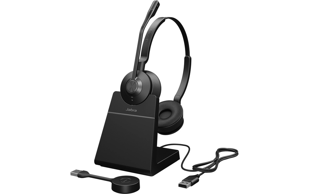 Jabra Casque avec micro Engage 55 SE UC Stereo USB-A/C, station de chargement incluse