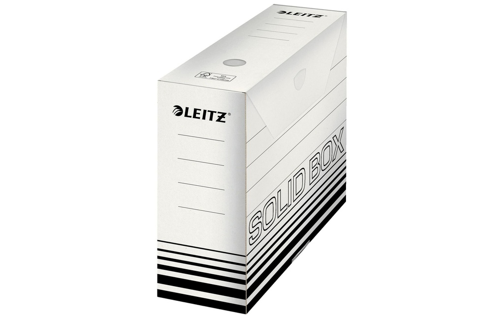 Leitz Boîte d’archivage Solid, 100 mm 10 pièces, noir
