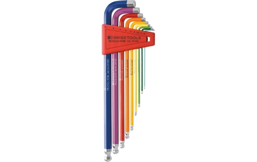 PB Swiss Tools Jeux de clés coudées 1.5-10 mm Six pans creux
