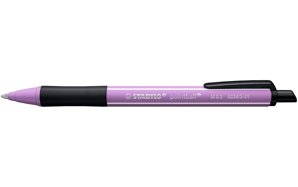 STABILO Stylo bille Pointball 0.5 mm, Gris-violet