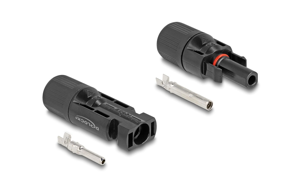Delock Connecteur DL4 Solaire pour câbles à sertir, 2 pièces