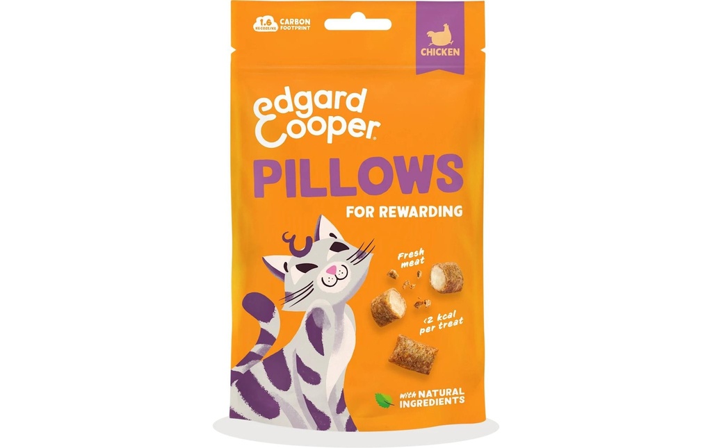 Edgard & Cooper Collation pour chat Oreillers Poulet 60 g