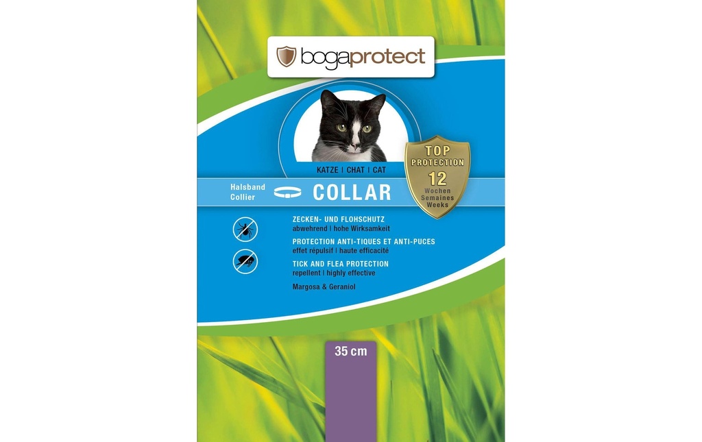 bogar Collier anti-parasite bogaprotect Collar Chats 35 cm