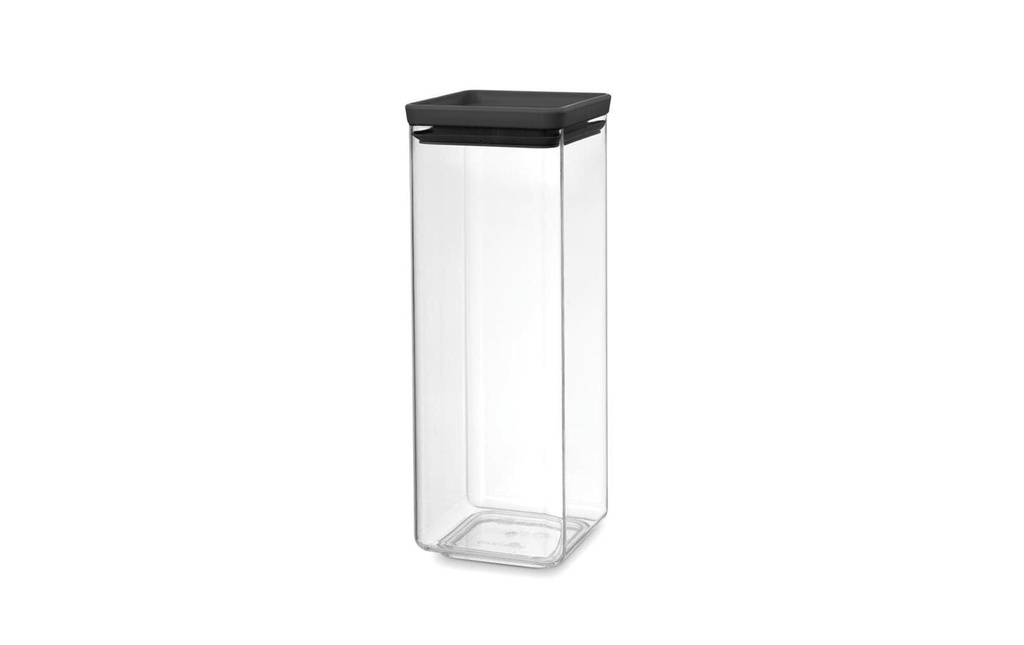Brabantia Récipients à provisions Tasty 2.5 l, Transparent/Noir
