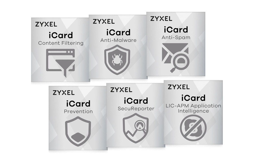 Zyxel Licence iCard bundle de services pour USG FLEX 100 1 mois