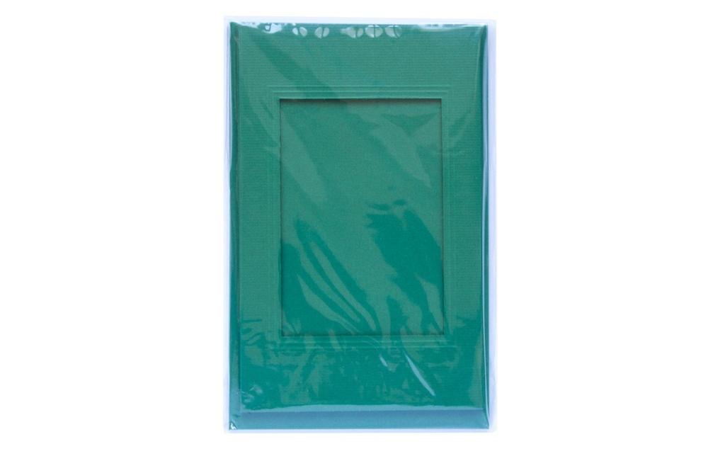 Folia Carte passe-partout 220g/m2  angulaire vert foncé