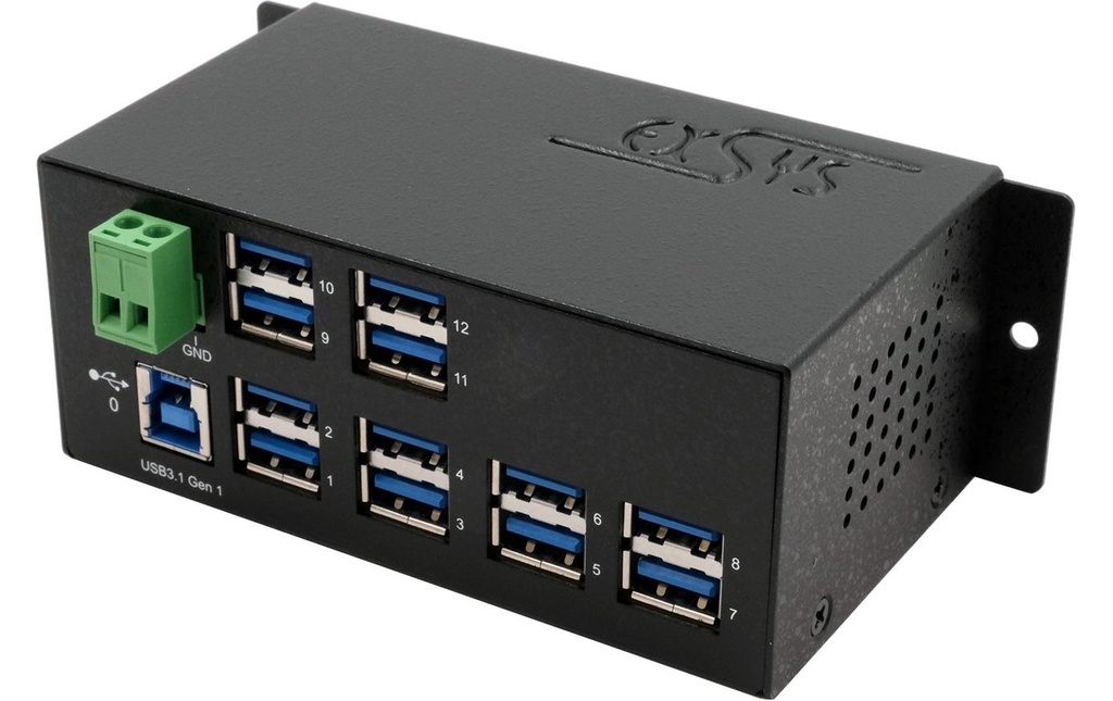 Exsys Hub USB EX-1112HMS 12x USB 3.0/3.1