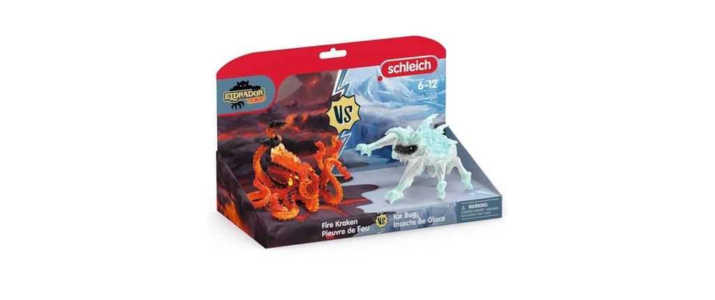 Schleich Scarabée de glace vs. pieuvre de feu