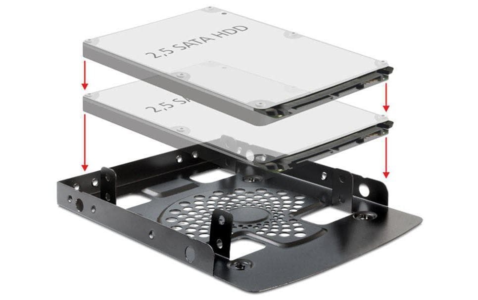 Delock Cadre de montage 2x 2.5 - 3.5