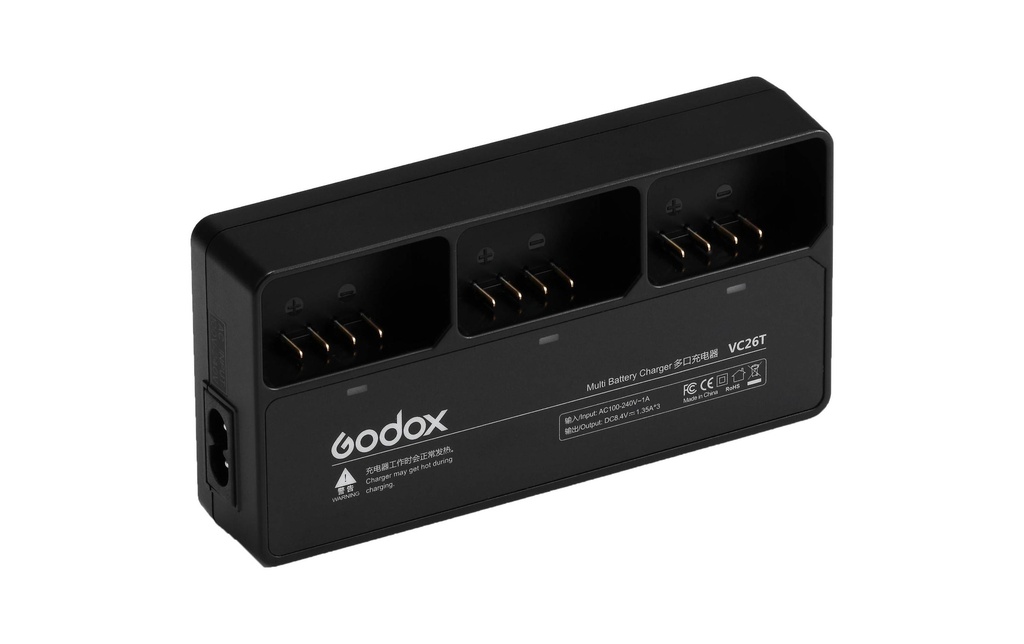 Godox VC26T Chargeur multiple pour VB26