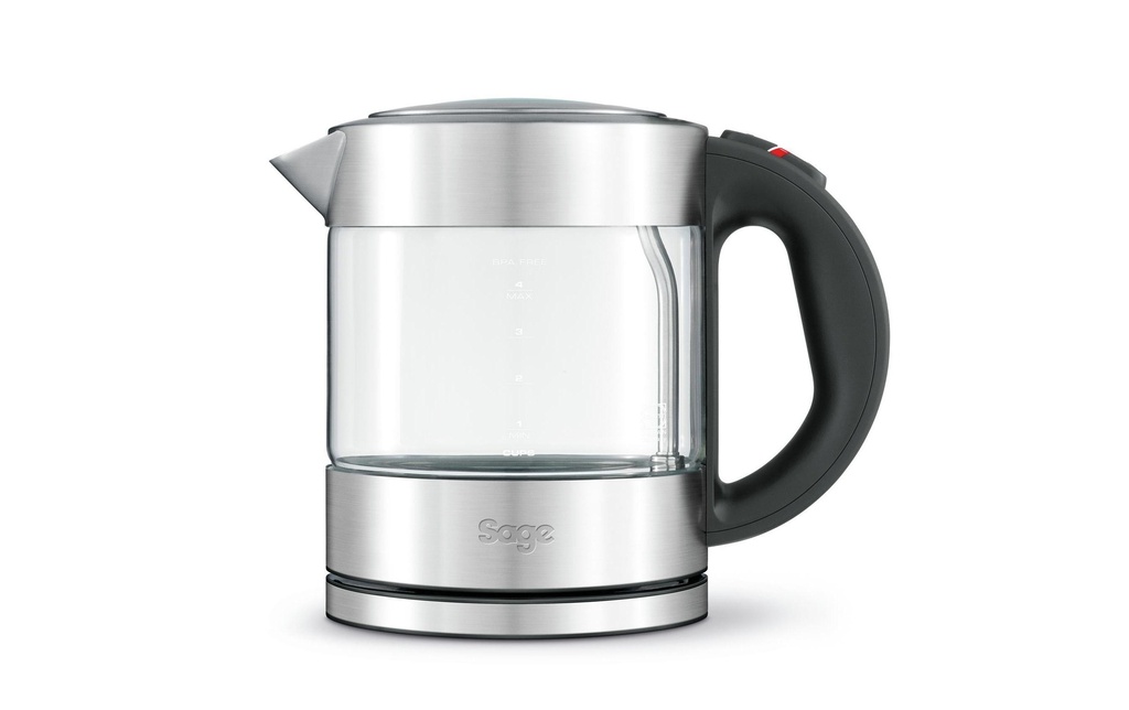 Sage Bouilloire Compact Kettle Pure 1 l, Argenté/Transparent