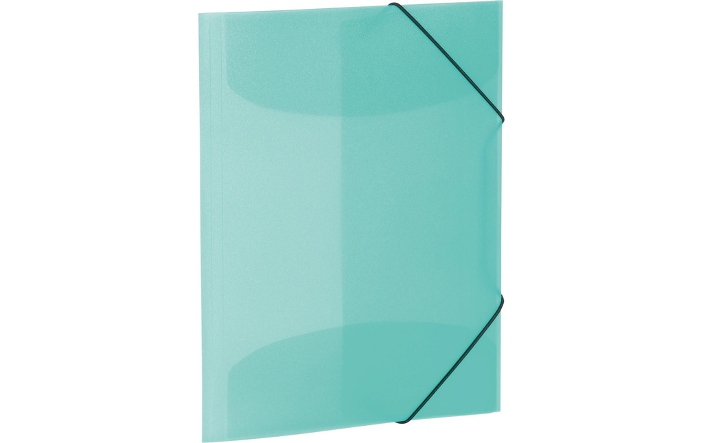 HERMA Chemise à rabats A4 PP translucide Turquoise