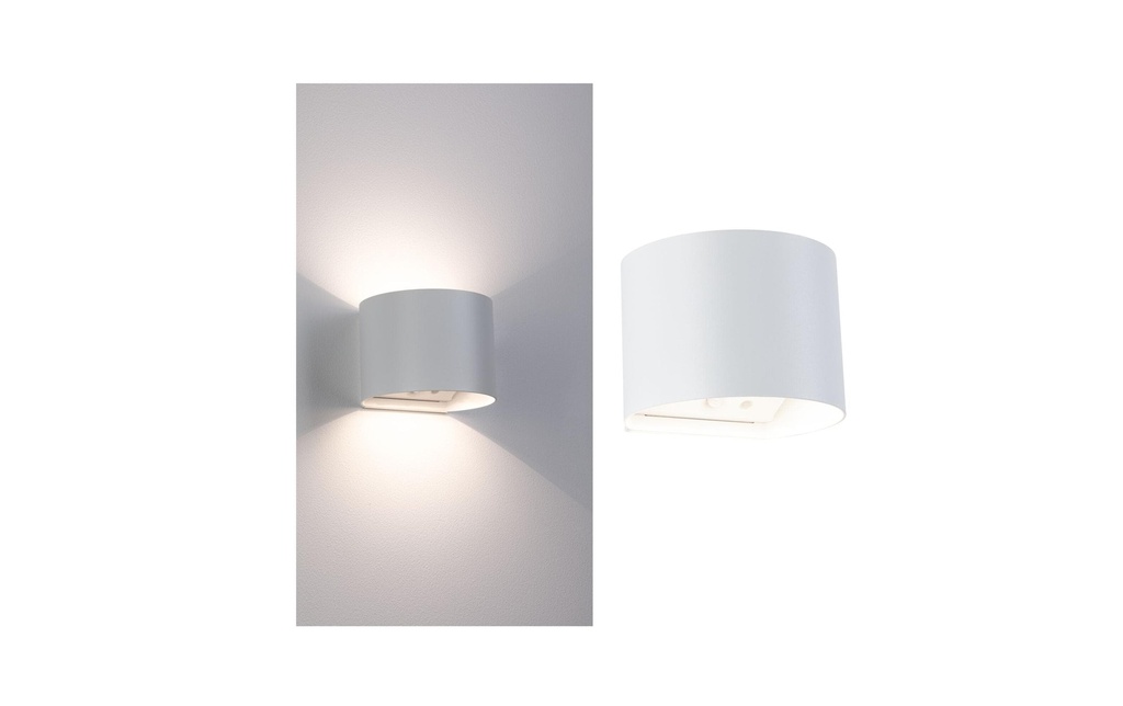 Paulmann Applique murale à batterie Nyora IP44, blanc