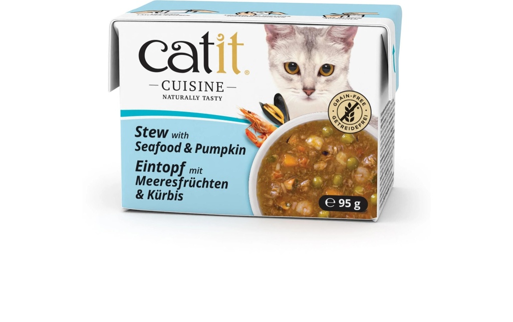 Catit Alimentation humide Cuisine Seafood Ragot 95 g