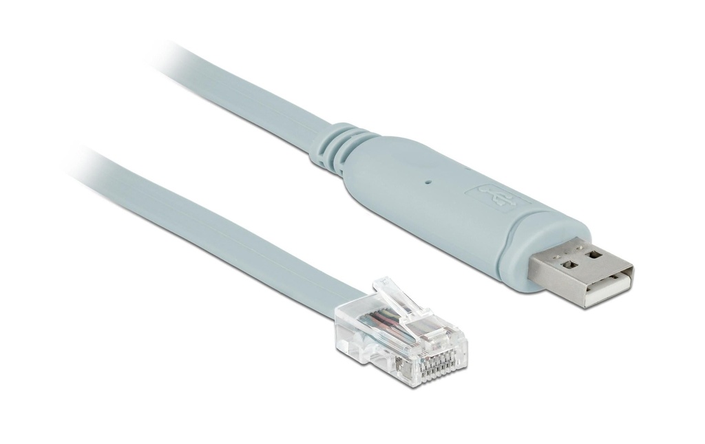 Delock Câble de console USB – RJ45 RS-232, compatible Cisco, 5m