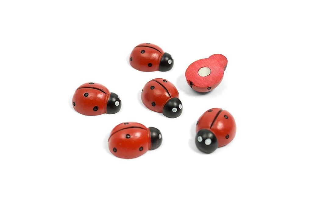 Trendform Aimant Coccinelle Lot de 6, Rouge