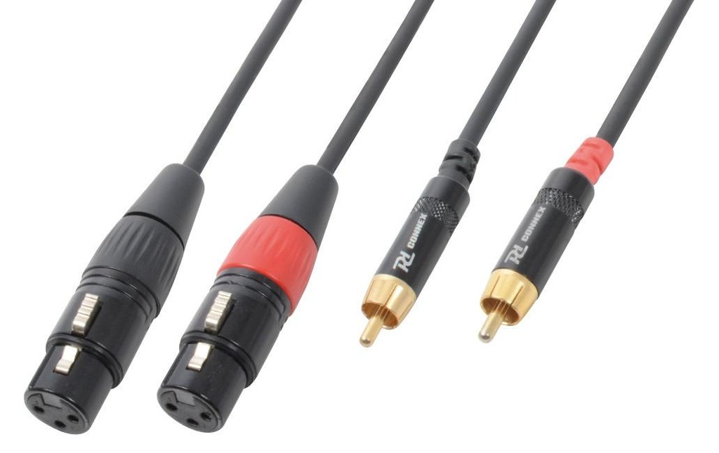 PD Connex CX68-3 XLR 3 pôles, femelle - Cinch 3 m