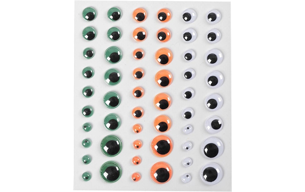 Creativ Company Yeux vacillants  54 Pièce/s6 + 8 + 10 + 12 + 15 mm