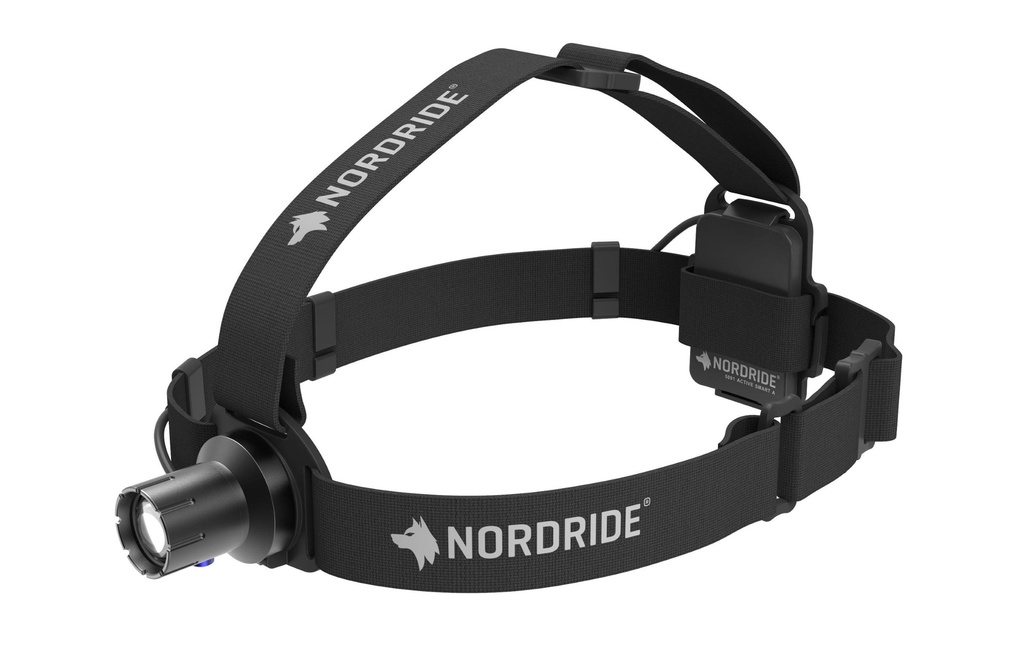 Nordride Lampe frontale Active Smart A Noir, 450 lm, IP45