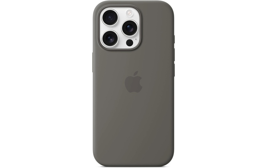 Apple Silicone Case avec MagSafe iPhone 16 Pro Gris pierre