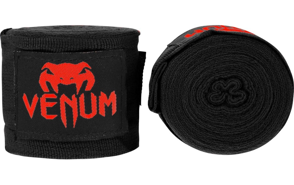 Venum Kontact Boxing Handwraps 4 m, Noir/Rouge