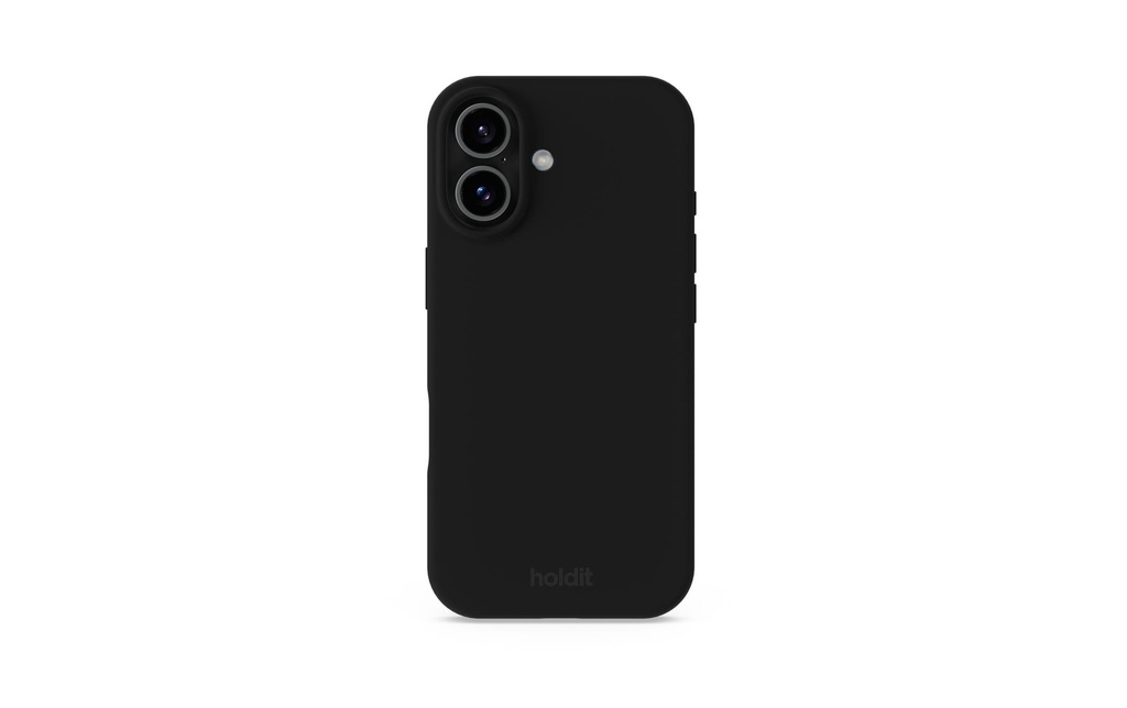 Holdit Coque arrière Silicone iPhone 17 Noir