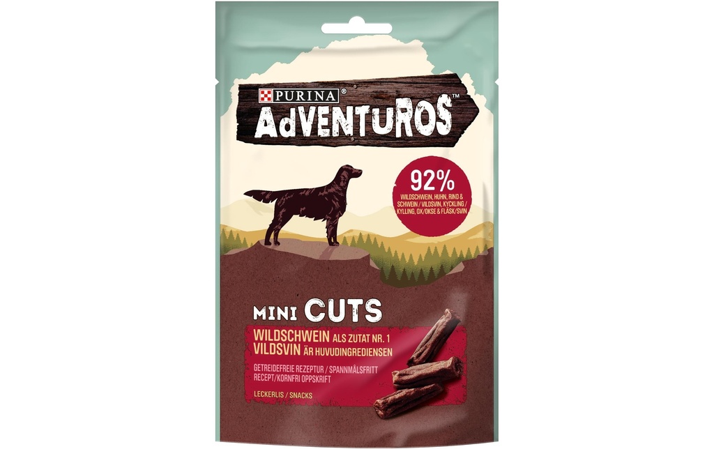 Purina AdVENTuROS Friandise Mini Cuts Eber, 70 g