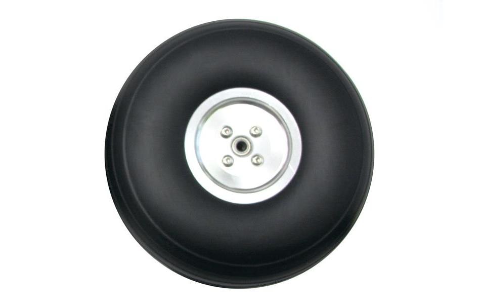 OEM Roue de modèle réduit d'avion avec jante en aluminium 140 mm, 1 pièce
