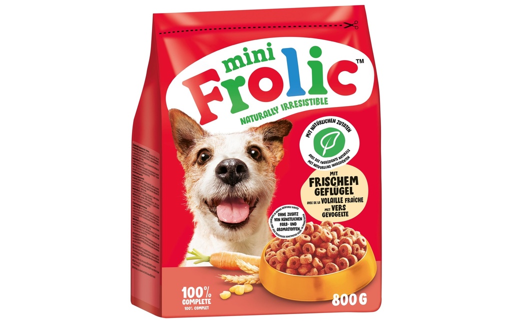 Frolic Alimentation sèche Mini avec volaille fraîche, 800 g