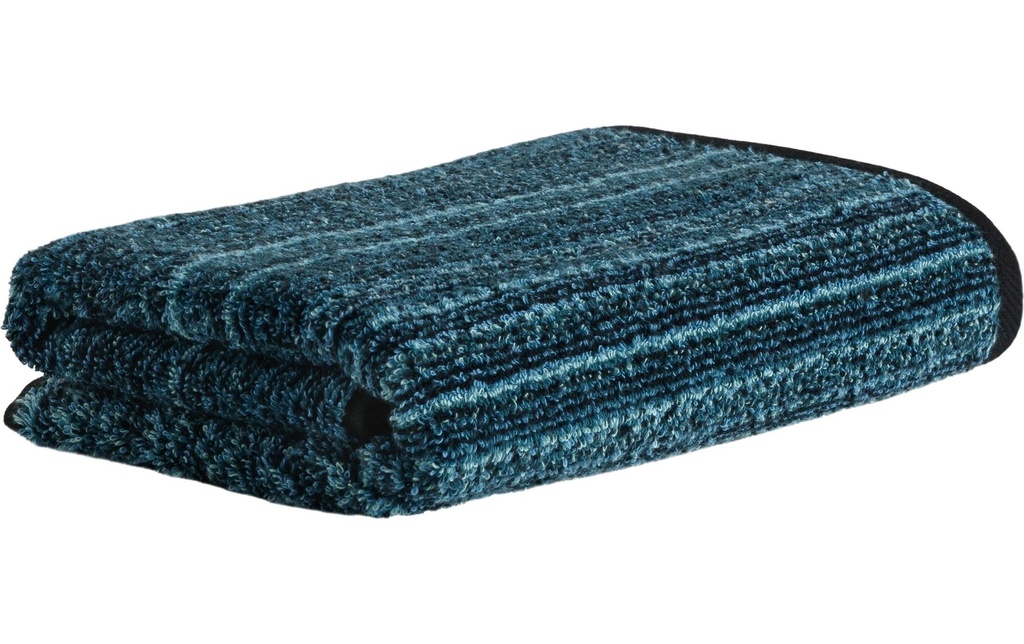 Möve Serviette Tide Texture 50 x 100 cm, Bleu foncé/Turquoise