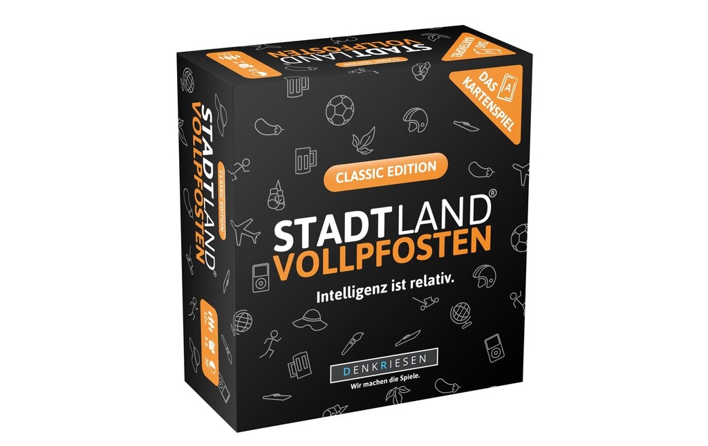 Denkriesen Party game STADT LAND VOLLPFOSTEN – Das Kartenspiel Classic