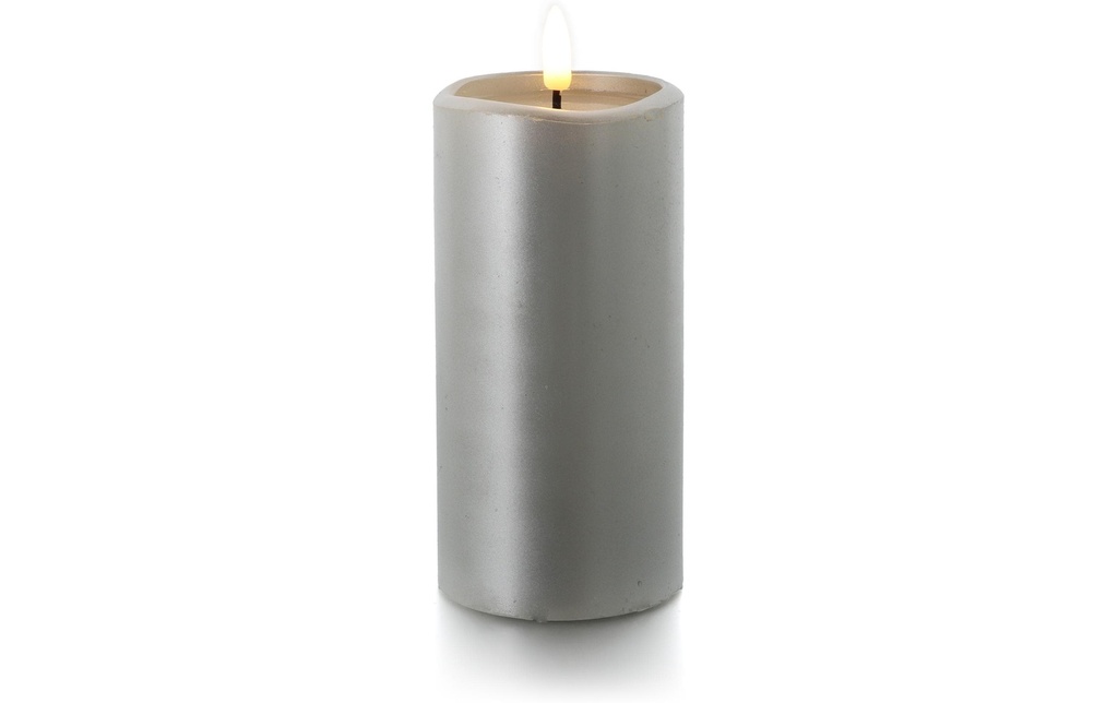 balthasar Bougie LED Novita grande argent